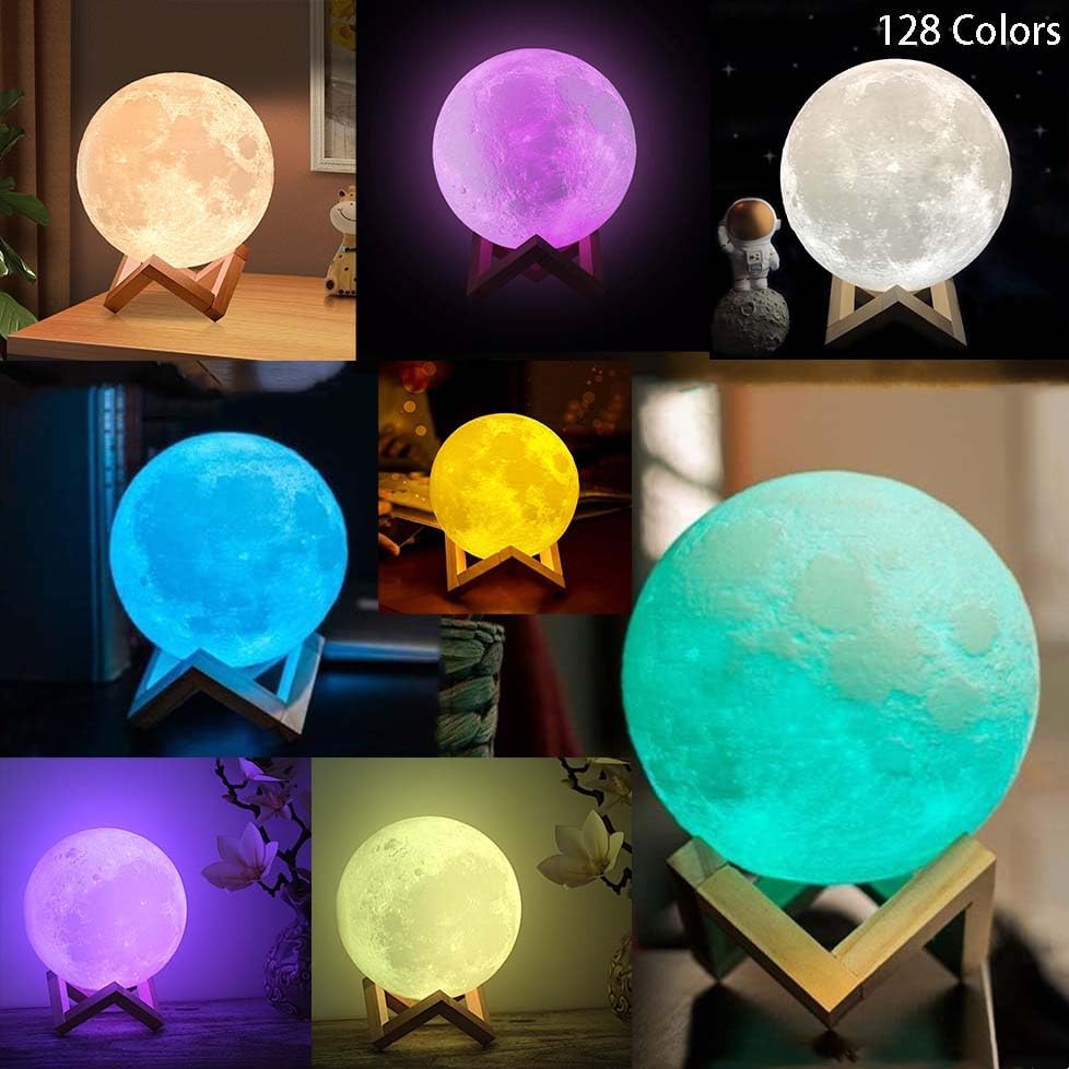LED Moon Lamp 12cm Dimmable and Remote Control