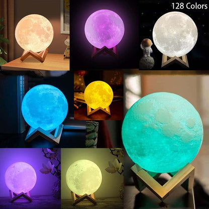 LED Moon Lamp 12cm Dimmable and Remote Control
