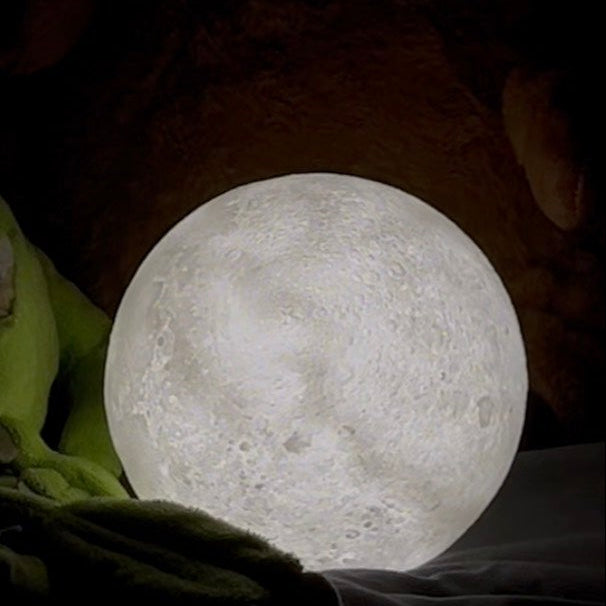 LED Moon Lamp 12cm Dimmable and Remote Control