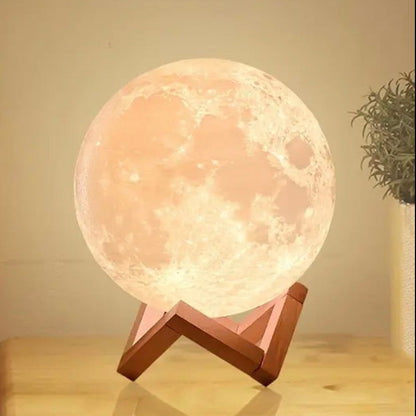 LED Moon Lamp 12cm Dimmable and Remote Control