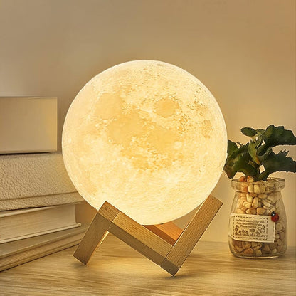 LED Moon Lamp 12cm Dimmable and Remote Control