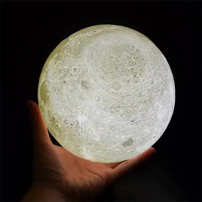 LED Moon Lamp 12cm Dimmable and Remote Control